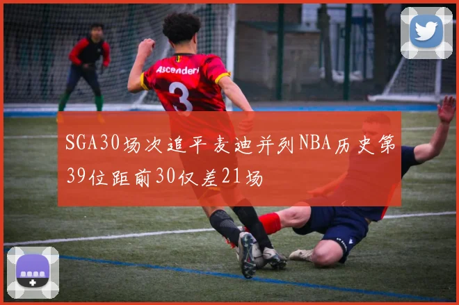 SGA30场次追平麦迪并列NBA历史第39位距前30仅差21场